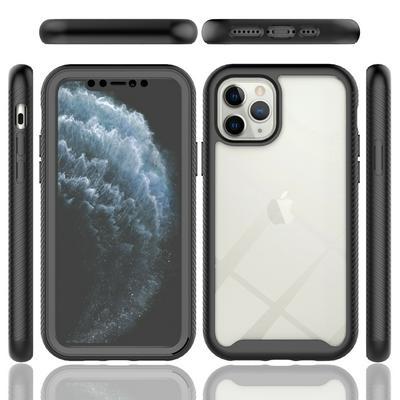 For iPhone 11 Pro Case Shockproof TPU+PC Phone Back Cover with PET Screen Film