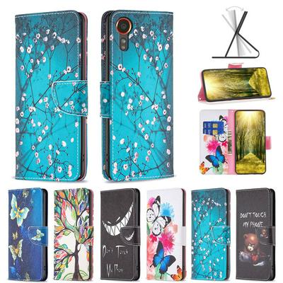 For Samsung Galaxy xcover 7 Color Painted Side Flip Scratch Resistant PU Leather Wallet Phone Case