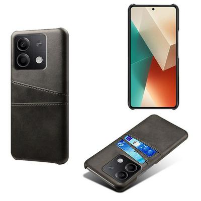 For Xiaomi Redmi Note 13 Extra Thinness Premium Cowhide Leather Vintage Shockproof Hard PC Back Cover Case