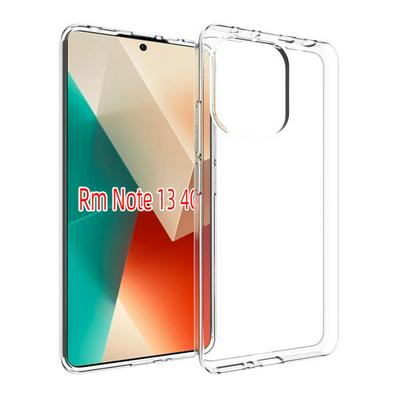 For Xiaomi Redmi Note 13 4G Transparent Shockproof Scratch Resistant Soft TPU Back Cover Case