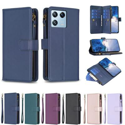 BF19 For Xiaomi 13 Pro Anti-Dust PU Leather Wallet Zippered Cell Phone Case Stand Phone Cover