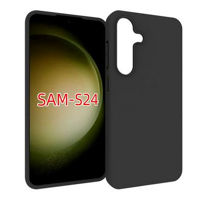 For Samsung Galaxy S24 Black Matte Shockproof Durable Soft TPU Back Cover Phone Case 