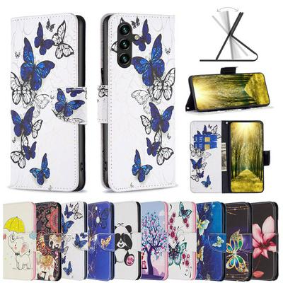 BF Pattern Printing Leather Series-2 for Samsung Galaxy A55 PU Leather Cover Stand Wallet Full Protection Inner TPU Phone Case