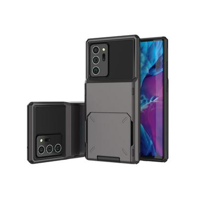 For Samsung Galaxy Note 20 Card Slot Sliding Cover Two-in-one Anti-fall PC+TPU Protective Case