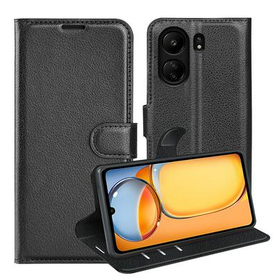 For Xiaomi Redmi 13C / Xiaomi Poco C65 Pattern Single Folded Edge Folio Flip Leather Wallet Phone Case