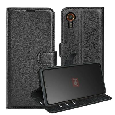 For Samsung Galaxy Xcover 7 Pattern Single Folded Edge Folio Flip Leather Wallet Phone Case