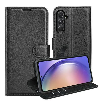 For Samsung Galaxy A55 5G Pattern Single Folded Edge Folio Flip Leather Wallet Phone Case