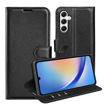 For Samsung Galaxy A35 5G Pattern Single Folded Edge Folio Flip Leather Wallet Phone Case