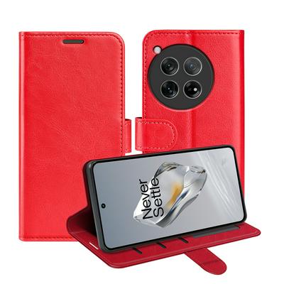 For OnePlus 12 R64 Pattern Single Folded Edge Folio Flip Leather Wallet Phone Case