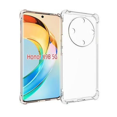 For Honor Magic 6 Lite Anti-Fingerprint Non-Slip Waterproof Four Corners Shockproof Transparent Soft TPU Back Cover Protective Case