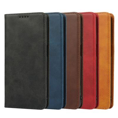 For OPPO A54 5G Magnetic Closure Lychee Pattern Shockproof Flip Leather Case with Card Slot & Stand Function