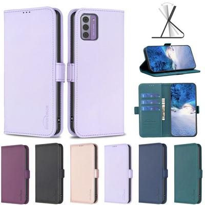 BINFEN COLOR BF31 For Nokia G42 Case PU Leather+TPU Magnetic Stand Wallet Phone Cover