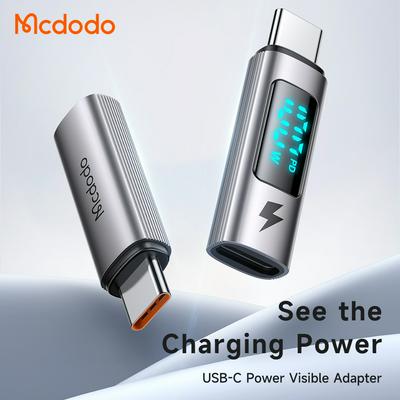Mcdodo Power Digital Adapter 100W OTG Type-c to Type-c PD Power Visible Adapter For Huawei Xiaomi OPPO etc Power supply display