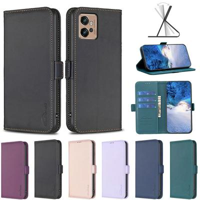 BINFEN COLOR BF31 For Motorola Moto G32 Case PU Leather+TPU Magnetic Stand Wallet Phone Cover