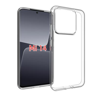 For Xiaomi 14 Transparent Shockproof Scratch Resistant Soft TPU Back Cover Case