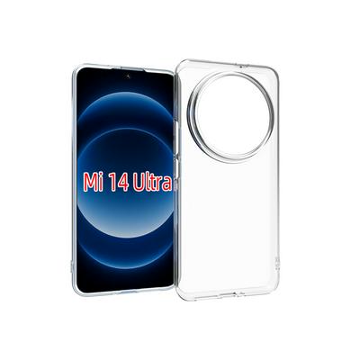 For Xiaomi 14 Ultra 5G Transparent Shockproof Scratch Resistant Soft TPU Back Cover Case