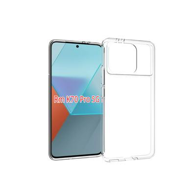 For Xiaomi Redmi K70 Pro Transparent Shockproof Scratch Resistant Soft TPU Back Cover Case