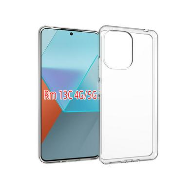 For Xiaomi Redmi 13C Transparent Shockproof Scratch Resistant Soft TPU Back Cover Case