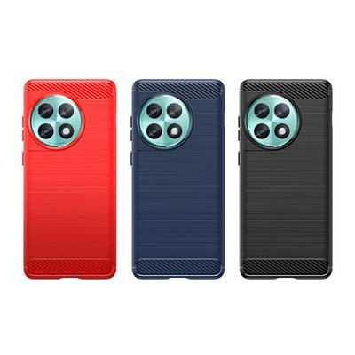 For OnePlus Ace 2 Pro Carbon Fiber Drawing Series Scratch Resistant Shock Absorption Soft TPU Back Cover Case