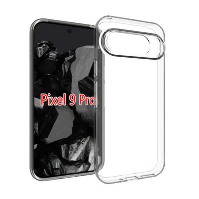 For Google Pixel 9 Pro Transparent Shockproof Scratch Resistant Soft TPU Back Cover Case