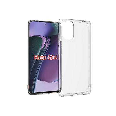 For Motorola Moto G04 Transparent Shockproof Scratch Resistant Soft TPU Back Cover Case