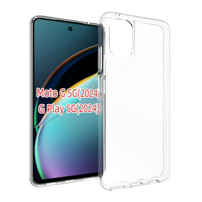 For Motorola Moto G 5G 2024 Transparent Shockproof Scratch Resistant Soft TPU Back Cover Case