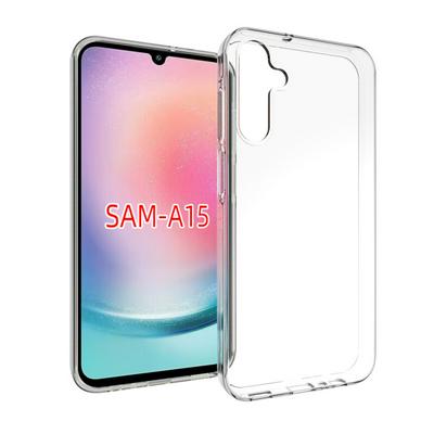 For Samsung Galaxy A15 Transparent Shockproof Scratch Resistant Soft TPU Back Cover Case