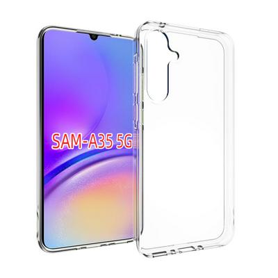 For Samsung Galaxy A35 Transparent Shockproof Scratch Resistant Soft TPU Back Cover Case