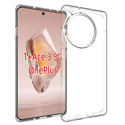 For OnePlus Ace 3 5G/12R Transparent Shockproof Scratch Resistant Soft TPU Back Cover Case