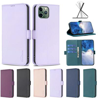 BINFEN COLOR BF31 For iPhone 11 Pro Case PU Leather+TPU Magnetic Stand Wallet Phone Cover