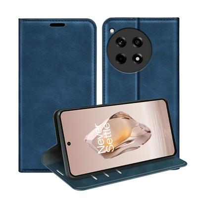 For Oneplus Ace 3/12R Skin Feel Magnetic Attraction Flip Leather Wallet Case with Card Slot and Stand