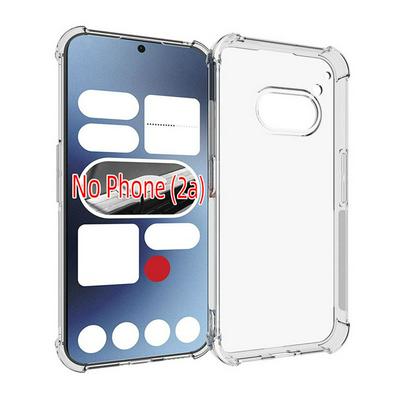For Nothing Phone 2A Anti-Fingerprint Non-Slip Four Corners Shockproof Transparent Soft TPU Back Cover Case 