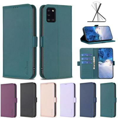 BINFEN COLOR BF31 For Samsung Galaxy A31 Case PU Leather+TPU Magnetic Stand Wallet Phone Cover