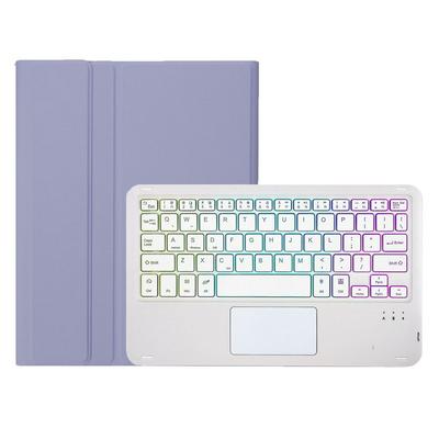 A710B-AS For Samsung Tab S9 11 inch 2023 X710/X716B/X718U Candy TPU Pen Slot Style with Touch and Backlight Bluetooth Keyboard Cover