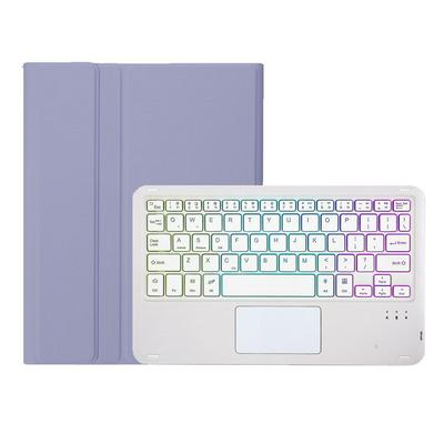 A0N9-AS For Redmi Pad SE 11 inch 2023 Sheep Fine Pattern TPU Case with touch sensitive three color backlight detachable Bluetooth keyboard leather case