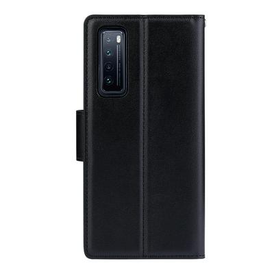 Huawei Nova 7 Mercury Hanman Mill Series Shockproof Side Flip PU Leather + Soft TPU Card Slots Picture Frame with Stand and Magnetic Buckle Wallet Case