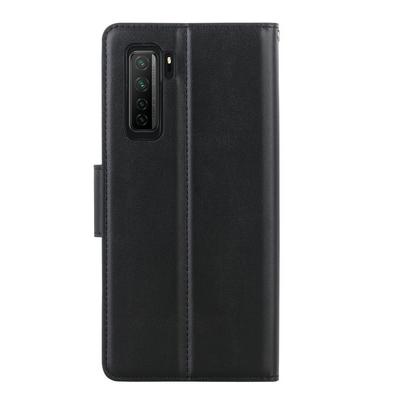 Huawei Nova 7 SE/P40 Lite 5G Mercury Hanman Mill Series Shockproof Side Flip PU Leather + Soft TPU Card Slots Picture Frame with Stand and Magnetic Buckle Wallet Case