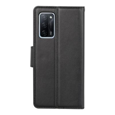Oppo A55 5G/A54 4G Mercury Hanman Mill Series Shockproof Side Flip PU Leather + Soft TPU Card Slots Picture Frame with Stand and Magnetic Buckle Wallet Case