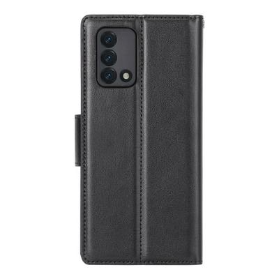 Oppo A74 4G Mercury Hanman Mill Series Shockproof Side Flip PU Leather + Soft TPU Card Slots Picture Frame with Stand and Magnetic Buckle Wallet Case