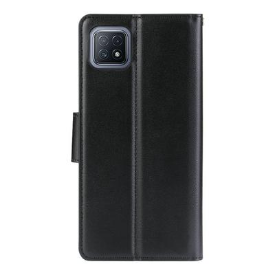 Oppo A73 5G 2020 Mercury Hanman Mill Series Shockproof Side Flip PU Leather + Soft TPU Card Slots Picture Frame with Stand and Magnetic Buckle Wallet Case