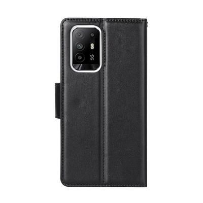 Oppo Reno5 Z 5G/A94 5G/A95 5G/F19 Pro Plus Mercury Hanman Mill Series Shockproof Side Flip PU Leather + Soft TPU Card Slots Picture Frame with Stand and Magnetic Buckle Wallet Case
