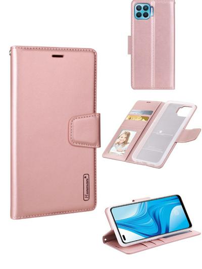 Oppo F17/A73 4G 2020 Mercury Hanman Mill Series Shockproof Side Flip PU Leather + Soft TPU Card Slots Picture Frame with Stand and Magnetic Buckle Wallet Case