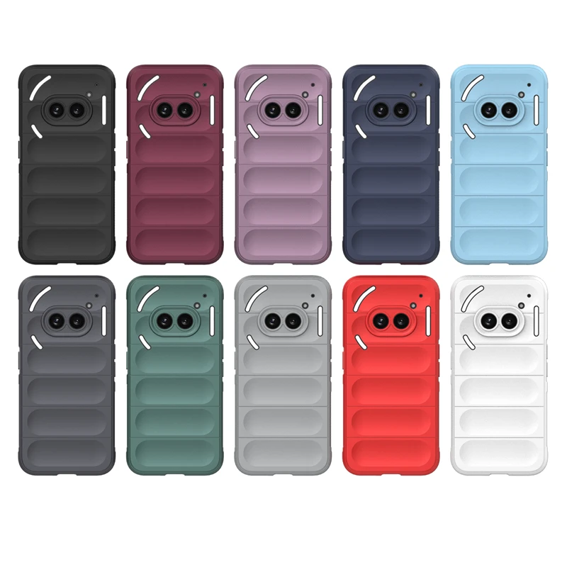 For Nothing Phone 2A Anti-drop Rugged Cell Phone Case Shockproof TPU Back Cover Protector