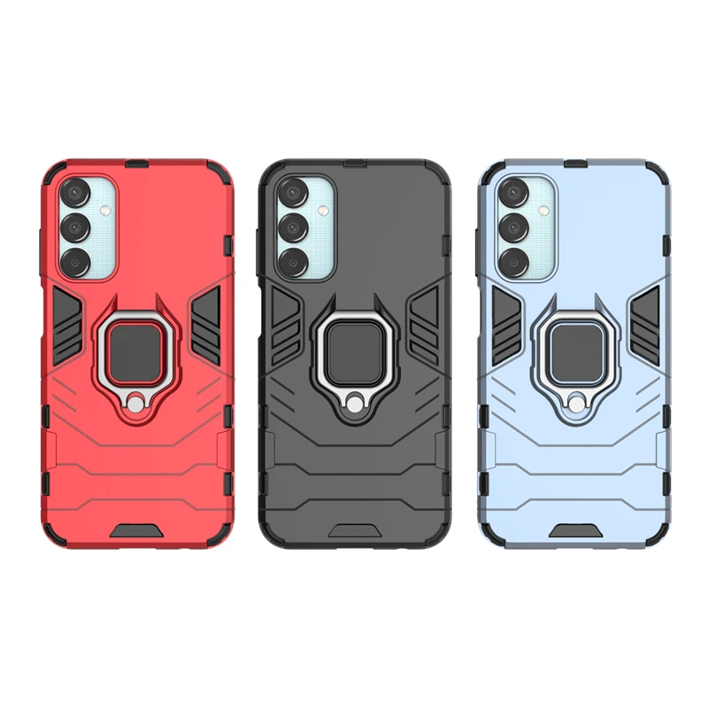 For Samsung Galaxy M15 Black Panther 2 in 1 Detachable Magnetic Attraction Shockproof with Stand Hard PC + Soft TPU Back Cover Case