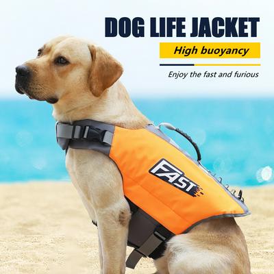 Pet Swimming Life Jacket Safety Vest for Dog in Summer Fashion Adjustable Reflective in Pool or Surfing Drifting Dog Life Vest