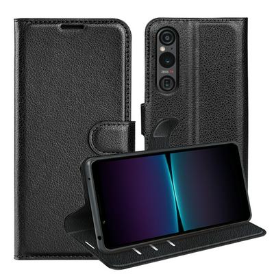 For Sony Xperia 1 VI Pattern Single Folded Edge Folio Flip Leather Wallet Phone Case