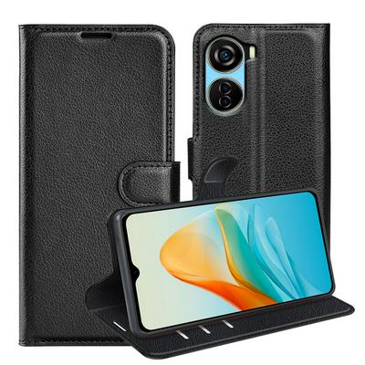 For ZTE Axon 40 lite Pattern Single Folded Edge Folio Flip Leather Wallet Phone Case
