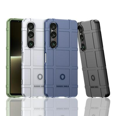 For Sony Xperia 1 VI Rugged Shield Detachable Shockproof Frosted All-Inclusive Flexible TPU Cover Case