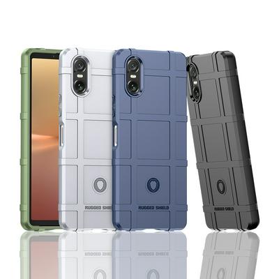 For Sony Xperia 10 VI Rugged Shield Detachable Shockproof Frosted All-Inclusive Flexible TPU Cover Case