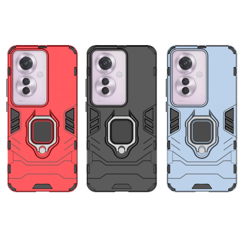 For Oppo Reno 11F/F25 Pro Black Panther 2 in 1 Detachable Magnetic Attraction Shockproof with Stand Hard PC + Soft TPU Back Cover Case